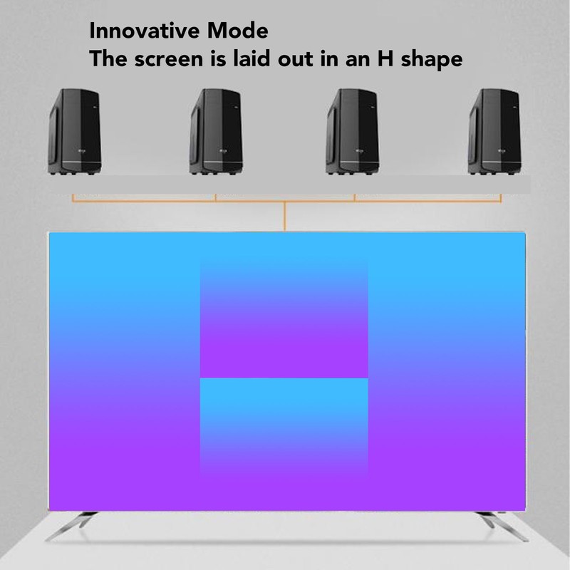 HD Multimedia Interface Quad Multi Viewer Switch 4 in 1
