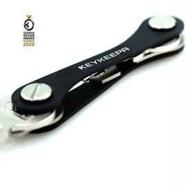 KEYKEEPA® Classic Key Organiser, Key Case for 1-12 Keys, Metal, Self-Locking, black, Modern" or "Contemporary