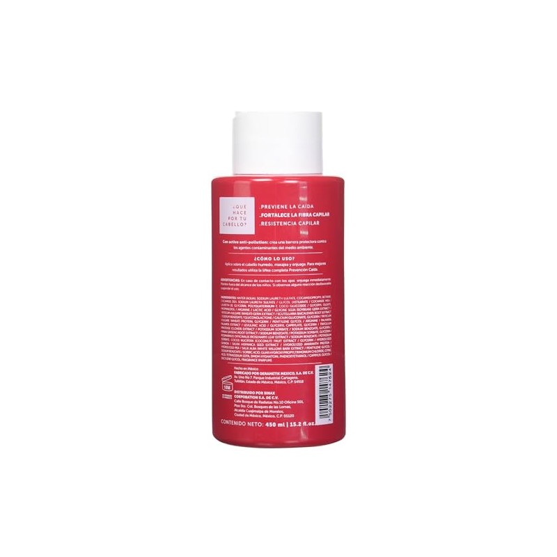 Biometik, Shampoo Prevención Caída, Fortalece el cabello, Extracto de Trébol