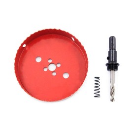 LAIWEI Hole Sword Drill Bit HSS (High Speed Steel) Hole Cutter with Arbor for Wood/PVC Board/Gypsum Board (5-1/2 Inch (140mm Hole Saw))