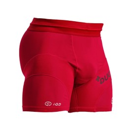 iGD Men's Compression + Ductor Shorts V2 L Red