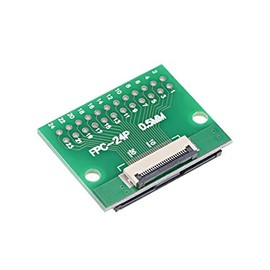 uxcell FFC FPC 24 Pin 0.5mm 1mm Pitch to DIP 2.0mm PCB Converter Board Couple Extend Adapter
