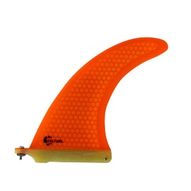 Culture Supply Signature RTM Honeycomb Surfboard Single Fin - 5 Colors | 3 Sizes (Orange, 9")