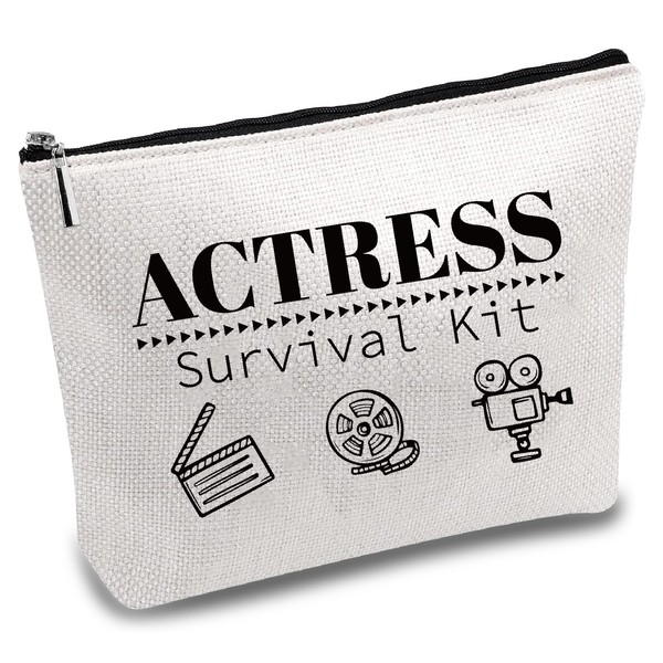 CREATCABIN Actress Makeup Bags Multipurpose Canvas Bag Polycotton Cosmetic Multi-Purpose