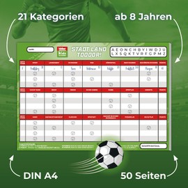 KOSMOS 685232 Kicker Kids City Country Football Game with Football Professionals from Kicker Kids Magazine, Ideal as a Football Gift for Children and Fans from 8 Years, Quiz Game, Game Block