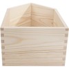 WooDeeDoo Medium Wooden House Shaped Display Shelf 20 x 13