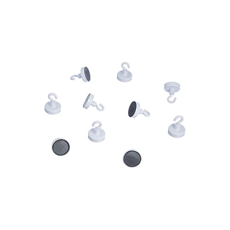 Magnet Expert® 25mm dia Ferrite White Painted Clamping Magnet with