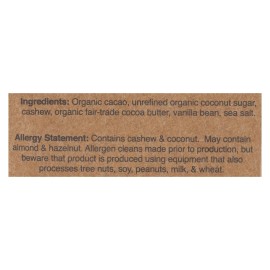 UD_Hu Case of 12-2.1 oz Dark Chocolate Bar with Cashew Butter and Vanilla Bittersweet Sweet Milk Chocolate Solid Form