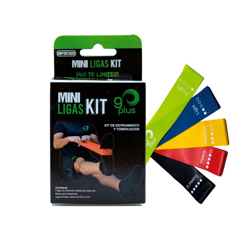 GO PLUS Mini Ligas Kit 5 Bandas de Resistencia