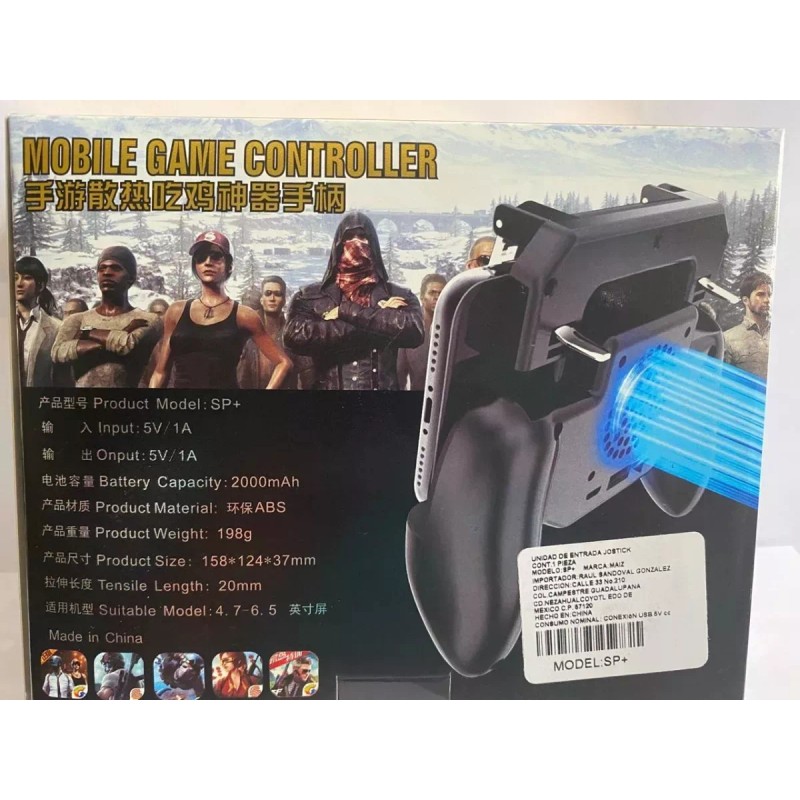 Maíz 4x3 Gamepad Gatillos Ventilador Recargable Control Celular