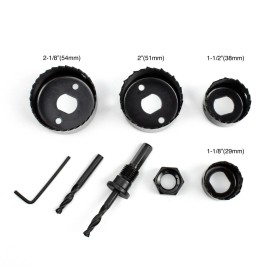 Cuttex Tools Hole Saw Kit, Cuttex Tools 7 Pcs Most Common Sizes With All Accessories