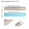 sourcing map 2pcs Folding Straight Ruler 30cm Metric Aluminum Alloy