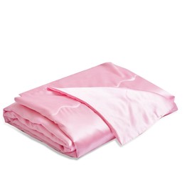 YASMENG Satin Blanket 150 x 200 cm Pink Satin Sofa Blanket Cooling Silky Silk Summer Blanket Lightweight Soft Luxury Smooth Shiny Satin Bedspread Cuddly Blanket for Bed Sofa Couch Bedroom Office