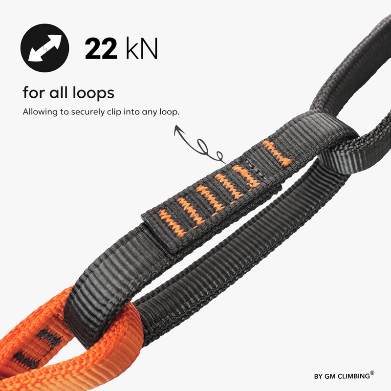 GM CLIMBING 16mm Nylon Safe Chain PAS Sling 22kN CE