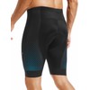 qualidyne Men's Cycling Bike Shorts 3D Padded Bicycle Riding Bike