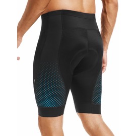 qualidyne Men's Cycling Bike Shorts 3D Padded Bicycle Riding Bike Biking Pants Cycle Shorts