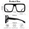 BBTO Nerd Glasses with Clear Lenses Retro Wizard Glasses Thick