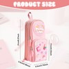 XRPRPX Pencil Case for Girls, Aesthetic Pencil Case with Compartments