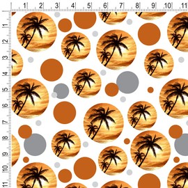GRAPHICS & MORE Sunset on Tropical Beach with Palm Trees Hawaii Orange Premium Gift Wrap Wrapping Paper Roll