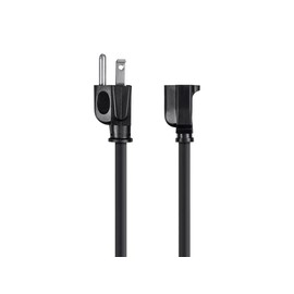 Monoprice 3-Prong Extension Cord - 6 Feet - Black (6 Pack) NEMA 5-15P to NEMA 5-15R, 16AWG, 13A