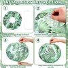 Retisee 12 Pcs Palm Leaf Classroom Decorations Green Paper Lantern