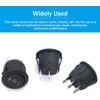 Taiss/8Pcs Round Rocker Toggle Switch Black AC 250V/10A 125V/12A ON/OFF/ON