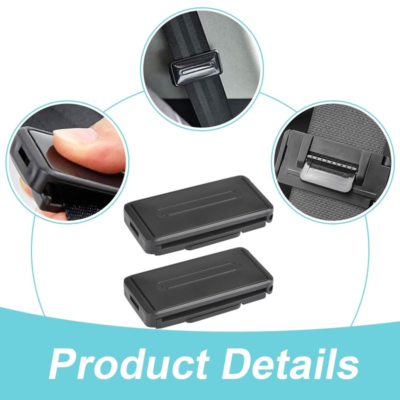 BEPSYOM 2 Pcs Car Seat Belt Buckle Adjustable Universal for