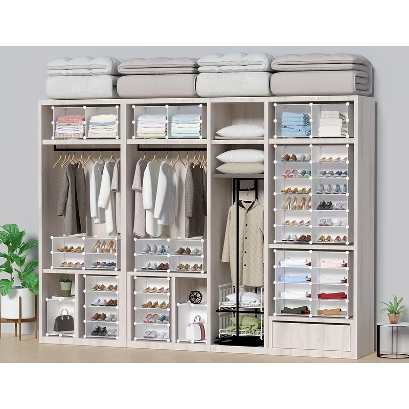 HOMIDEC Shoe Storage, 10-Tier Shoe Rack Organizer for Closet 20