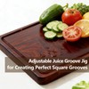 YKANYN Juice Groove Router Jig for Cutting Boards, Adjustable Wooden