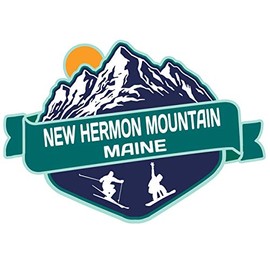 New Hermon Mountain Maine Ski Adventures Souvenir 2 Inch Fridge Magnet Mountain Design