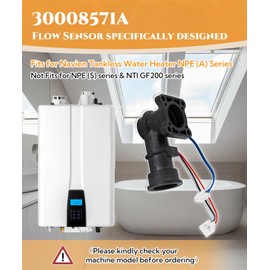 Water Flow Sensor Fits for Navien Tankless Water Heater NPE (A) Series,Tankless Water Heater Parts Replace 30008571A (NOT NPE (S) Series & NTI GF200 Series)
