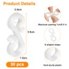 Flintronic Gutter Hooks for Outdoor Lights, 30 Pcs Plastic S