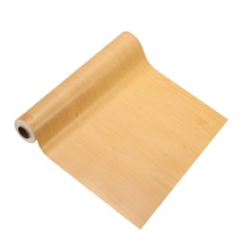 PATIKIL Wood Grain Tape 12" x 32 ft, Self-Adhesive Wood Texture Repair Tape Realistic Wooden Effect Patch for Furniture Cabinets Floor Walls, Yellow Fir