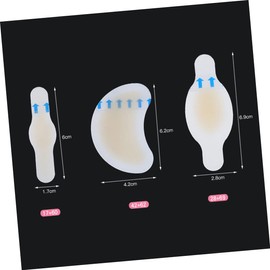 Minkissy 10pcs Gel Back Heel Pads Antiabrasion Anti-slip Back Heel Cushion Pads for Women Walking Comfort