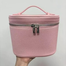 메이크업 가방 휴대용 대용량 여행 케이스 주최자 여성용 검정색 세면 용품 여행용 [Black] Portable Large Capacity Travel Makeup Bag Organizer for Women Black Toiletries Travel Case