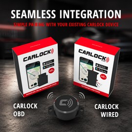 CarLock BT Vibration Sensor 2.0 Add-On for CarLock Device – Adjustable Sensitivity Levels, Instant Motion Detection for Doors, Trunks & Valuables (NOT for Standalone Use)