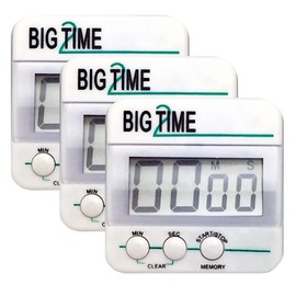 Ashley ASH10210-3 Productions 100-Minute Big Time Too Up/Down Timer, White, 3 Pack