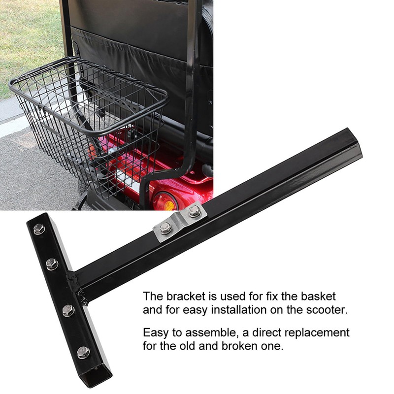 Klanata Mobility Scooter Rear Basket Bracket, Universal Mounting Accessory for