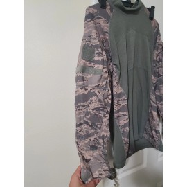 Wild Things Tactical ABU Camouflage Combat Shirt Size Large L Elbow Pads New