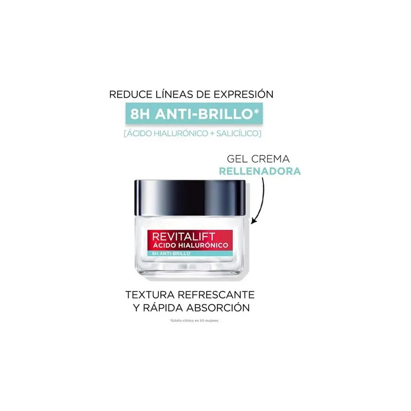 Kit Oréal Paris Sérum Ácido Hialurónico Crema Gel