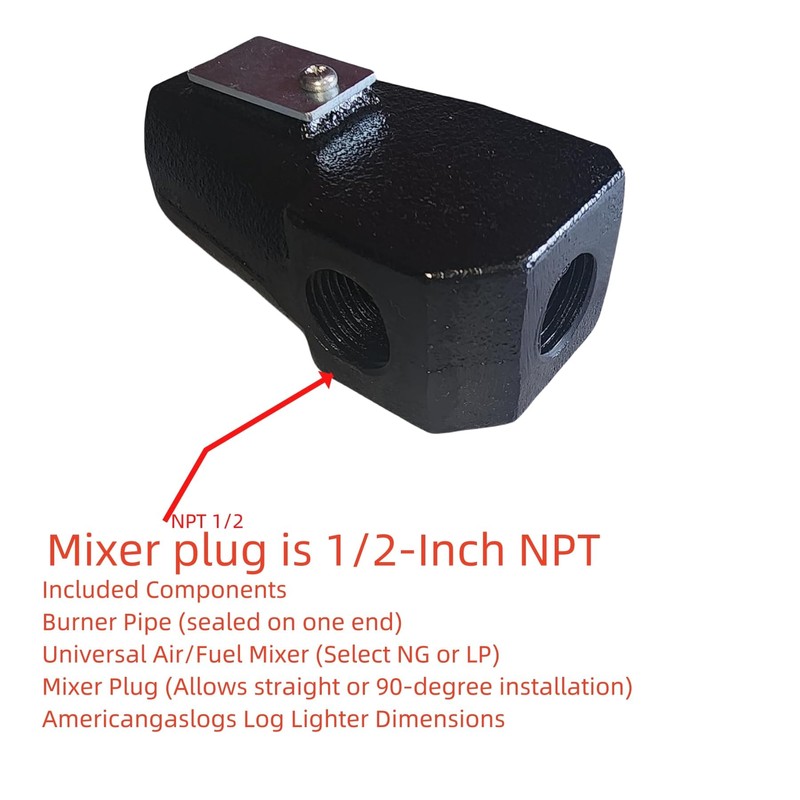 Americangaslogs Gas Log Lighter Starter for Wood Burning Fireplaces ((NG)