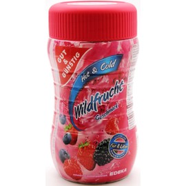 Gut & Günstig Hot & Cold Instant Tea Drink Granules Wild Fruit Pack of 6 (6 x 400 g)
