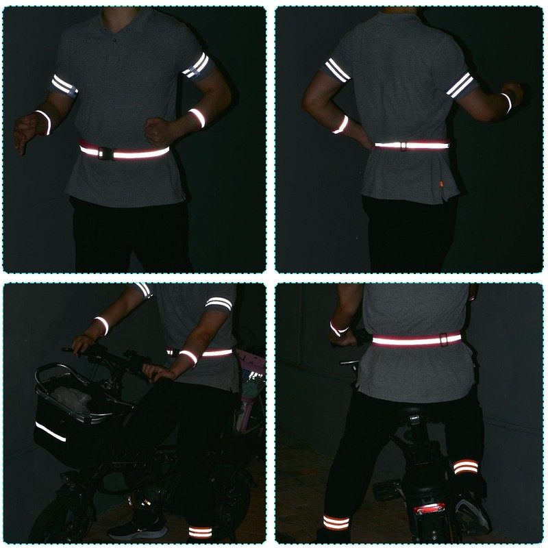 sourcing map Reflective Belt Bands 26x2 Inch Strip High Visibility