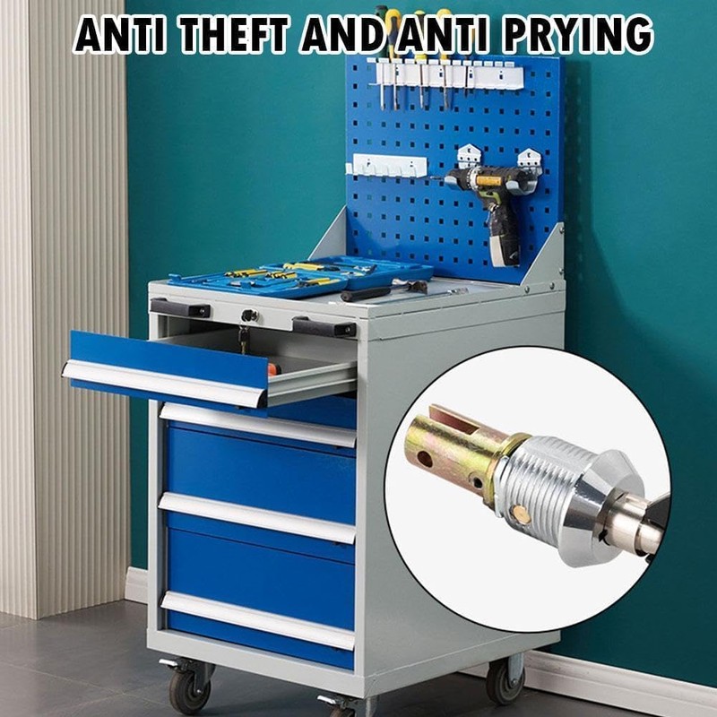 1 Set Toolbox Lock with Keys, Tubular Lock and Key
