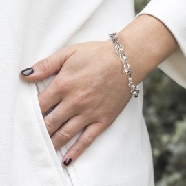 Hot Diamonds Statement Silver Charm Bracelet