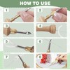 35 Piece Punch Needle Set Wooden Handle Punch Needle Adjustable