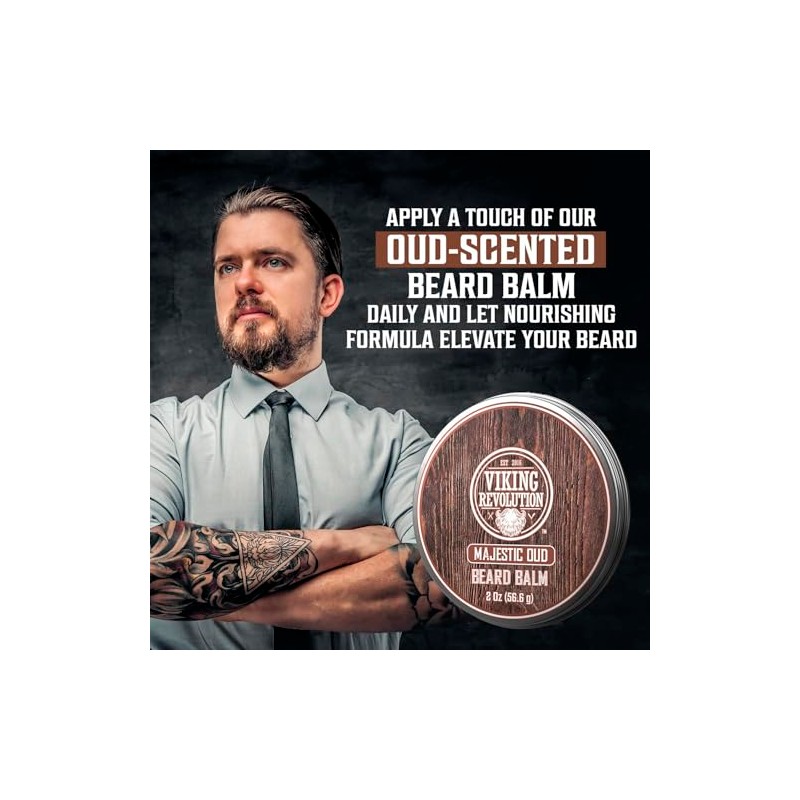 Viking Revolution- Bálsamo para barba Majestic Oud Beard Balm con