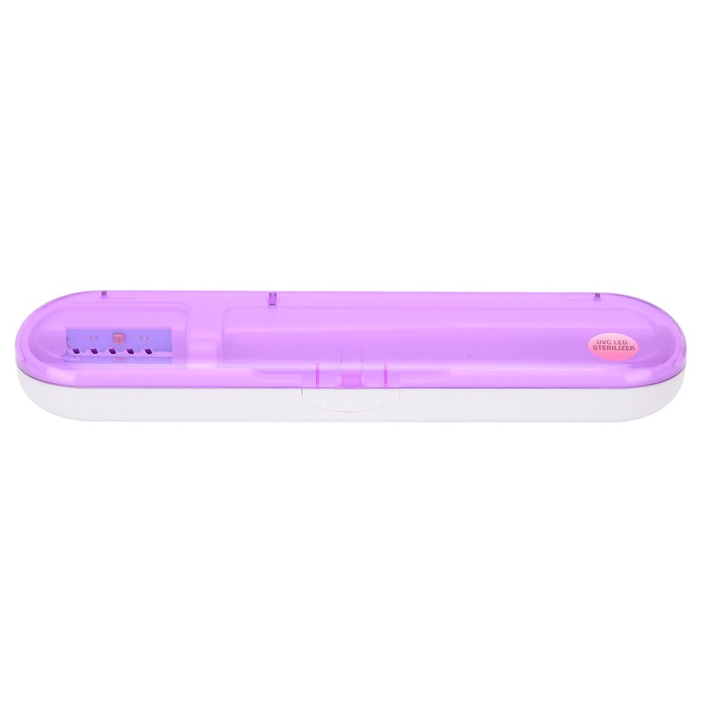 ZL‑08L UV LED Toothbrush Holder Cleaner Portable Ultraviolet Toothpaste CleanerPurple