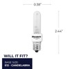 Bulbrite 40 Watt E12 Dimmable T3 Xenon Light Bulb, Frosted