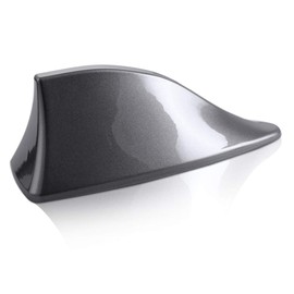 Heart Horse Roof Style Shark Fin Antenna, AM/FM Radio Antenna Roof Antenna Universal for Most Cars Grey